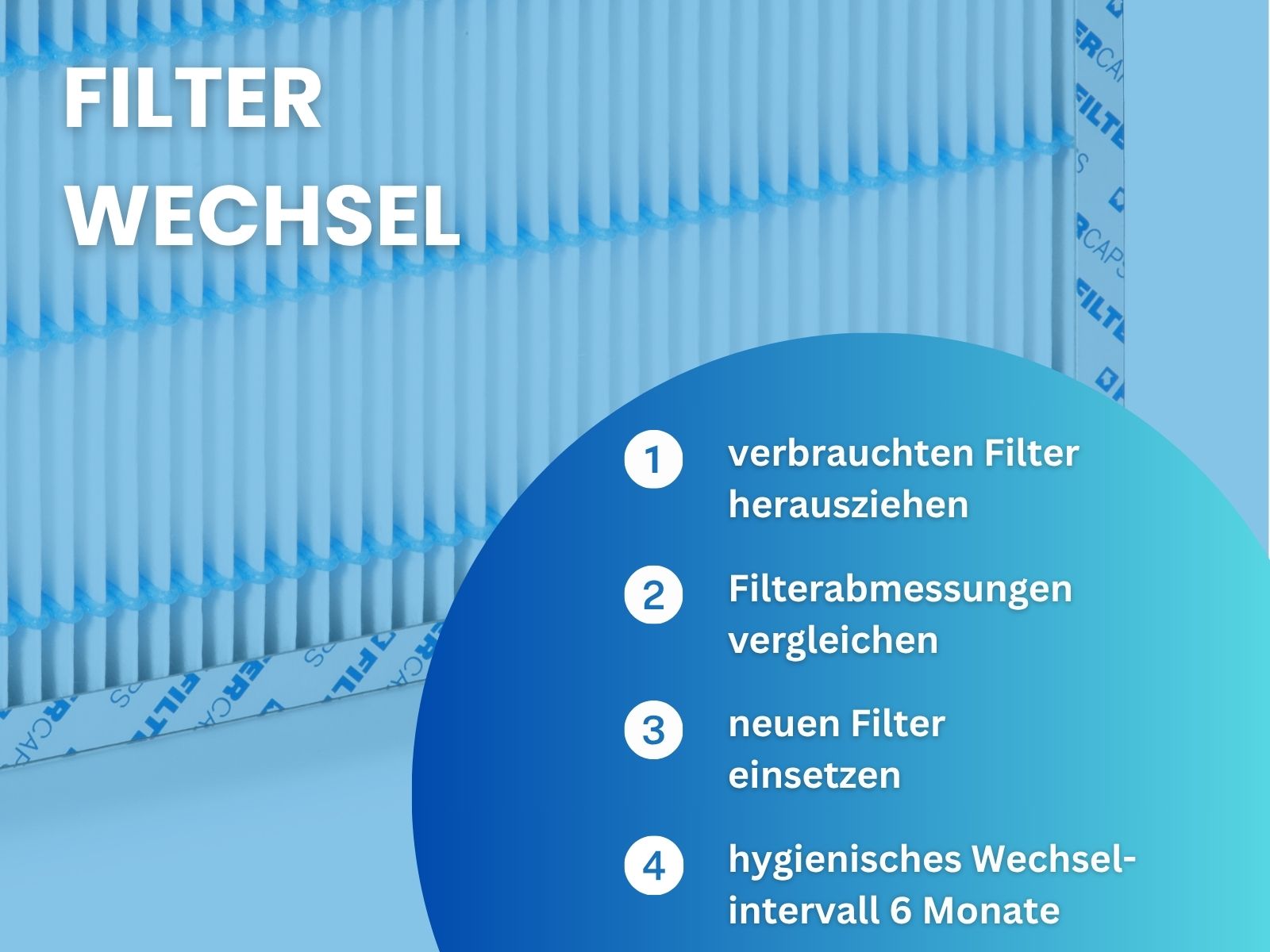 Filter passend für AEREX Reco-Boxx 3000 ZX-GF, 3500 ZX-GF - Ersatzfilter-Set 2x F7 Zuluft, 2x G4 Abluft