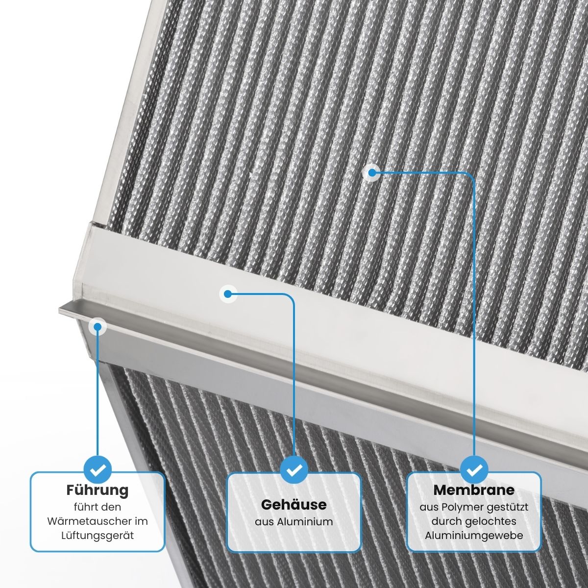 Proxon P1, P2, FWT1, FWT2, Enthalpie Wärmetauscher - Basic