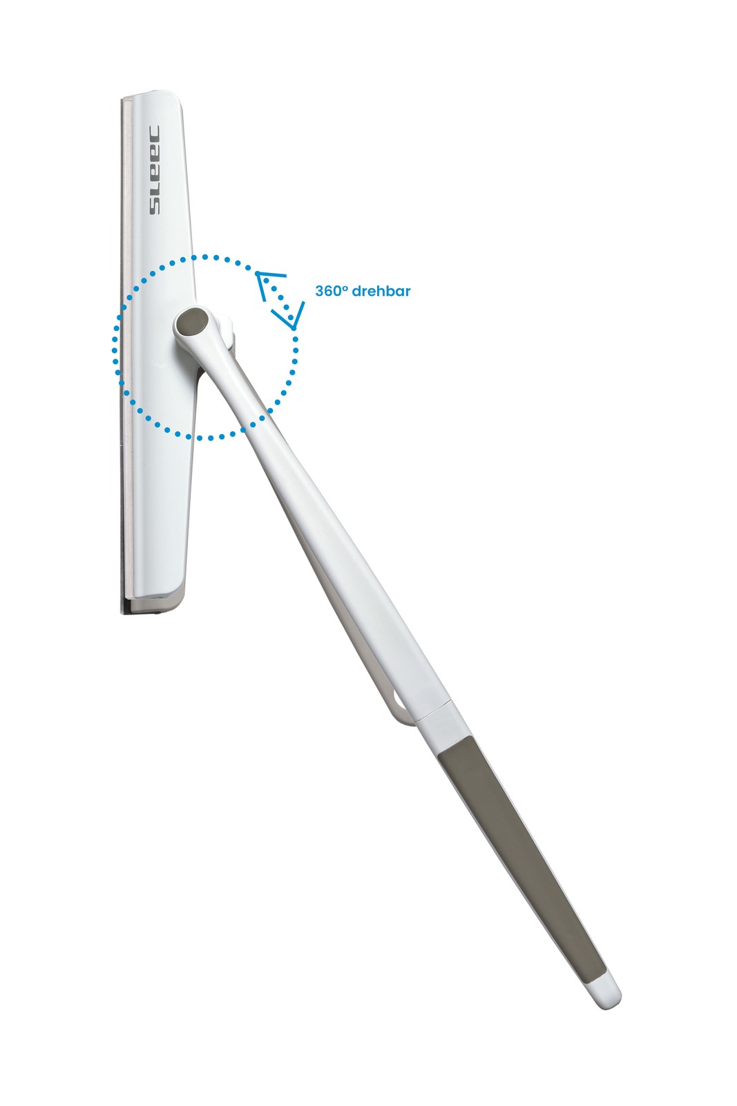 SLEEC Cleanline 360° Duschabzieher lang Blau/Weiss