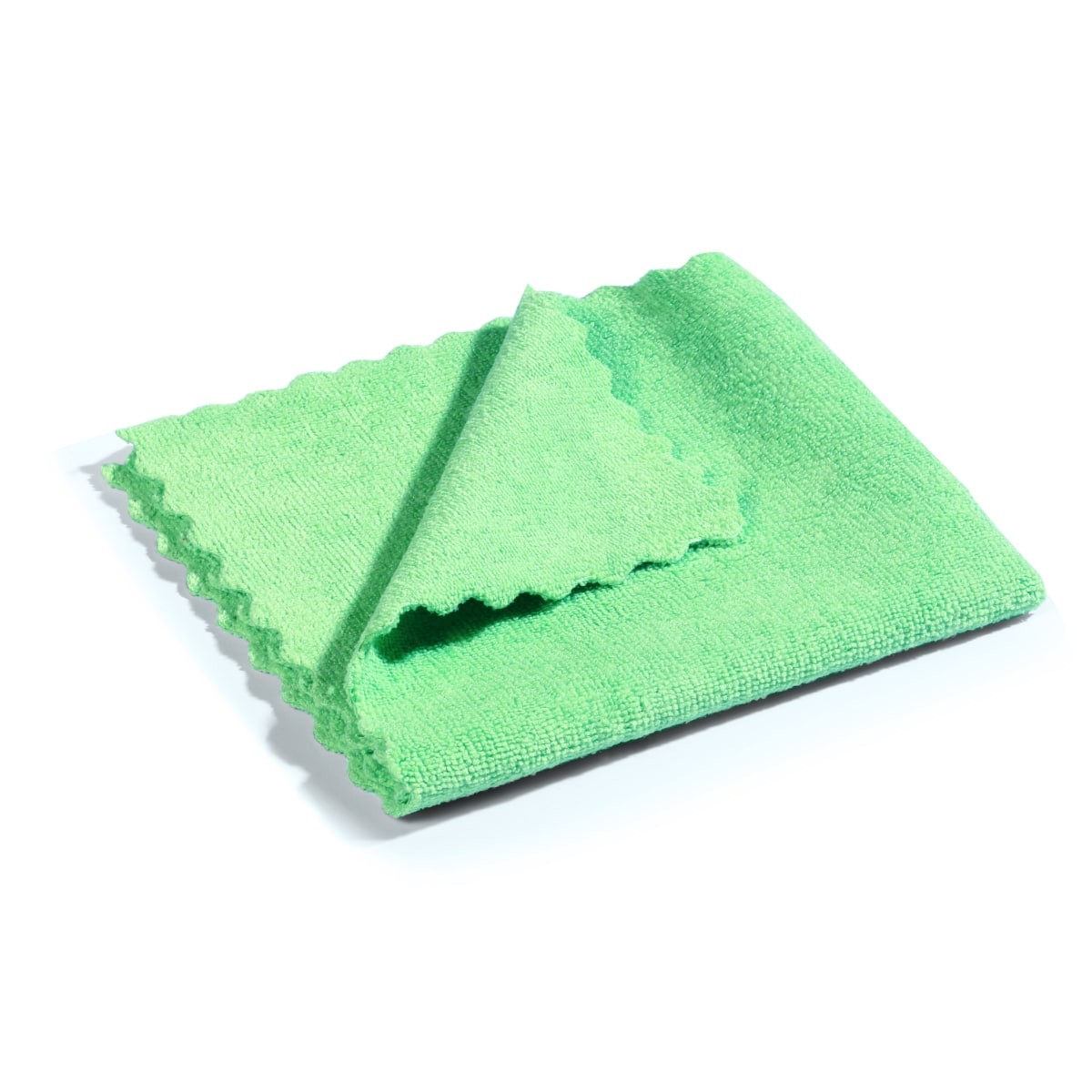 Mikrofaser Reinigungstuch mit Lasercut Gr&uuml;n