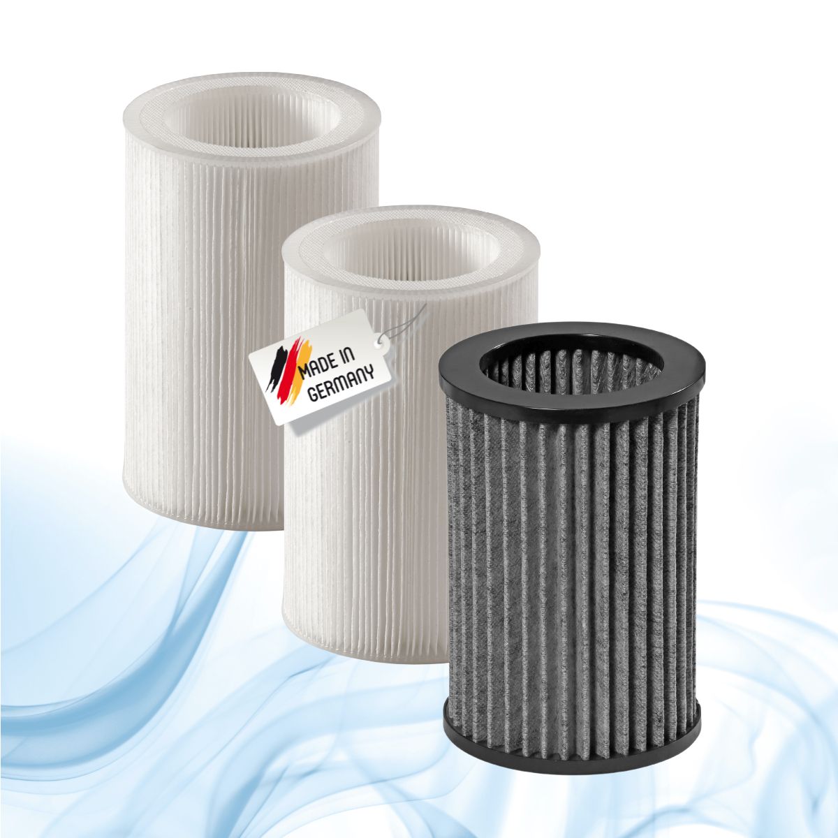 Meltem M-WRG II - Ersatzfilter-Sets, Staubfilter Abluft G4, Pollenfilter Zuluft F7, Allergikerfilter Zuluft F7 Aktivkohle