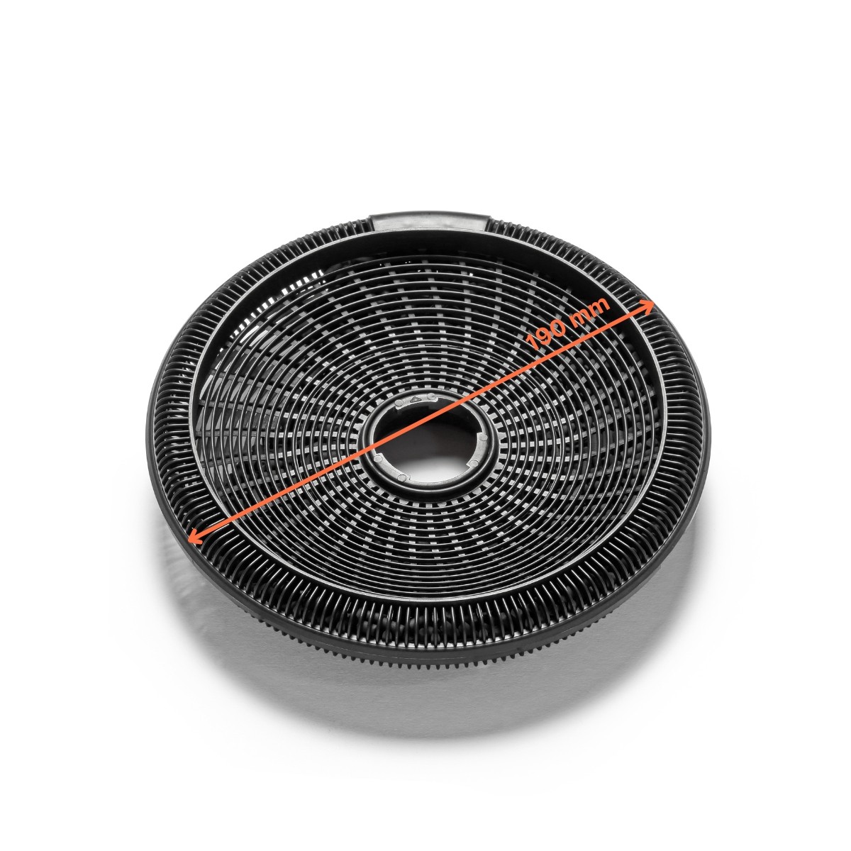 Aktivkohlefilter Model 190/ECFB02, Ersatzfilter, passend für Best-Geräte