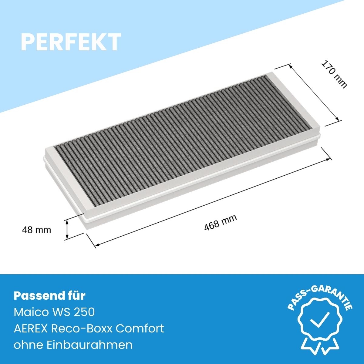 Aerex Reco-Box Comfort - Ersatzfilter 1x F7 Aktivkohle