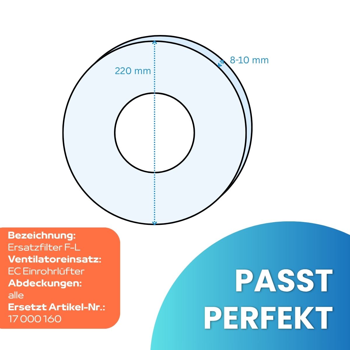 Filter passend für ComfoSpot XR
