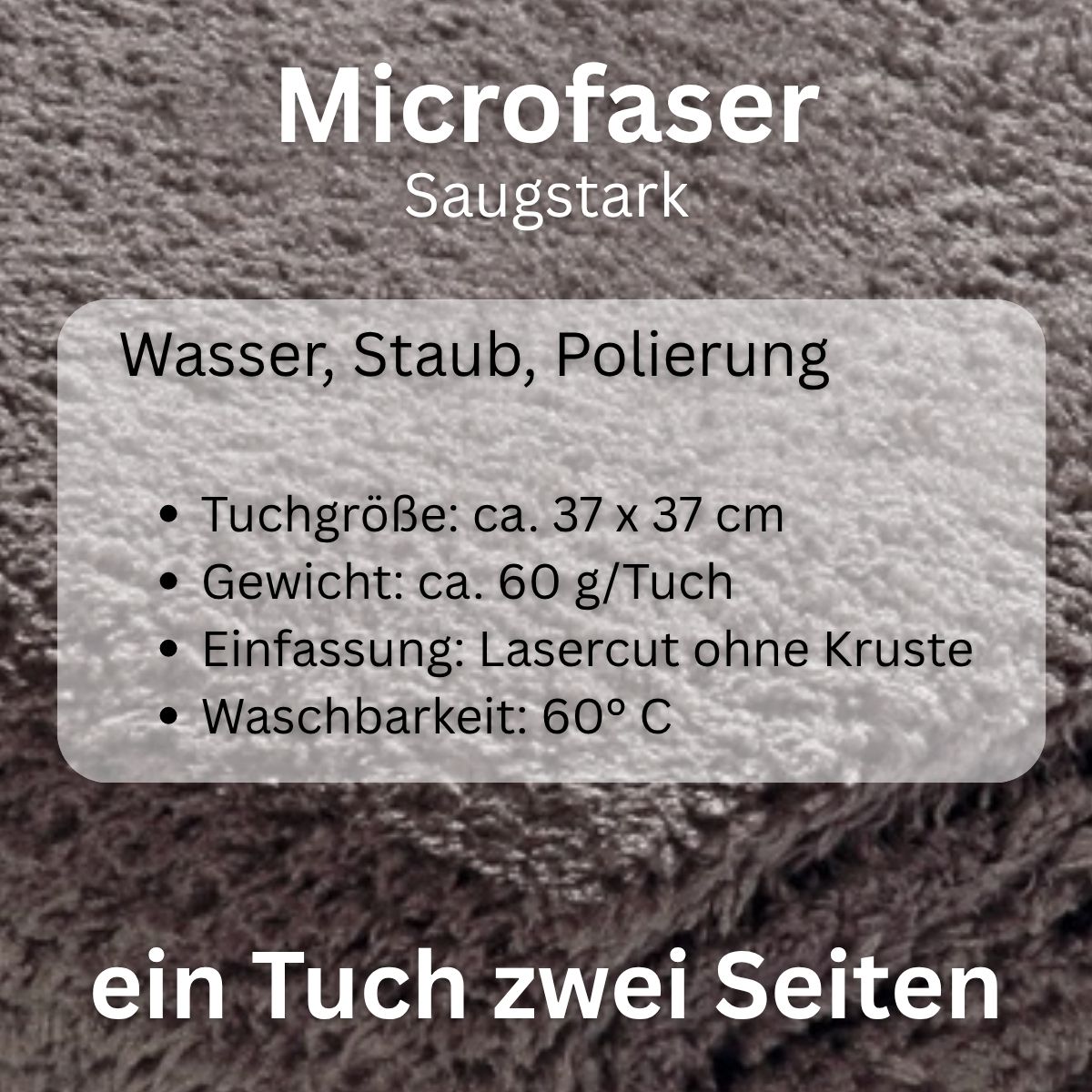 Mikrofasertuch Saugstark mit Lasercut