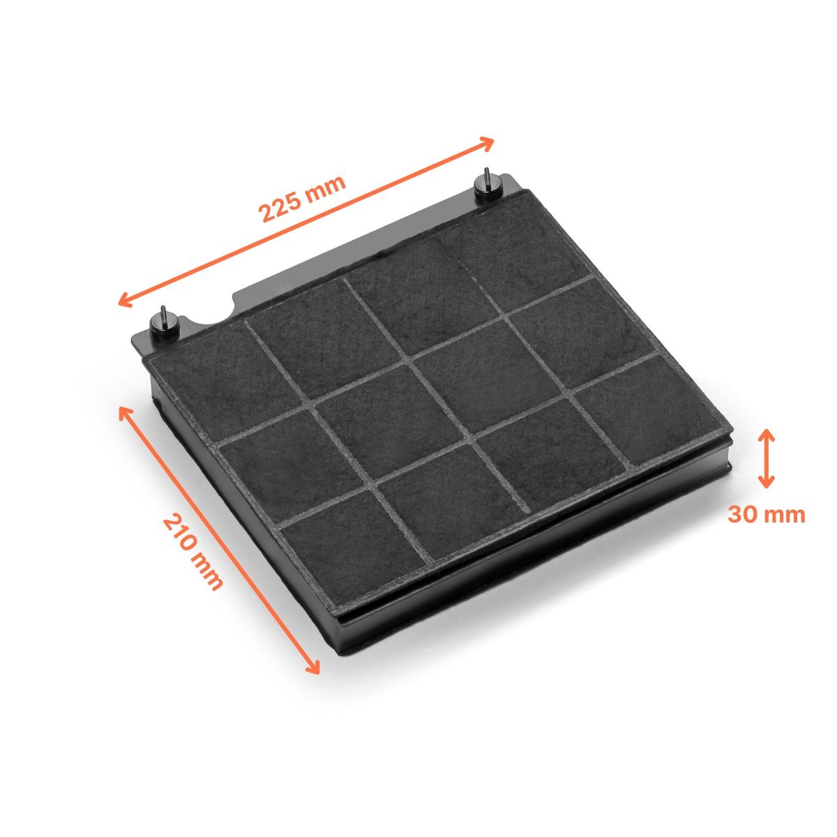 Aktivkohlefilter CHF15/1/AMC027, Ersatz von FILTERCAPS, passend für Ignis-Geräte