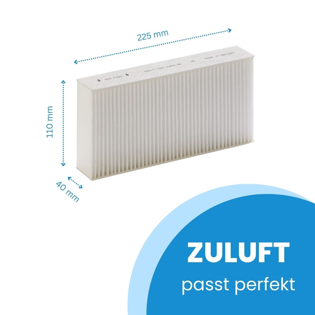 bluMartin freeAir 100 - Ersatzfilter-Set 1x M5, 1x F7, mit Staubdichtung