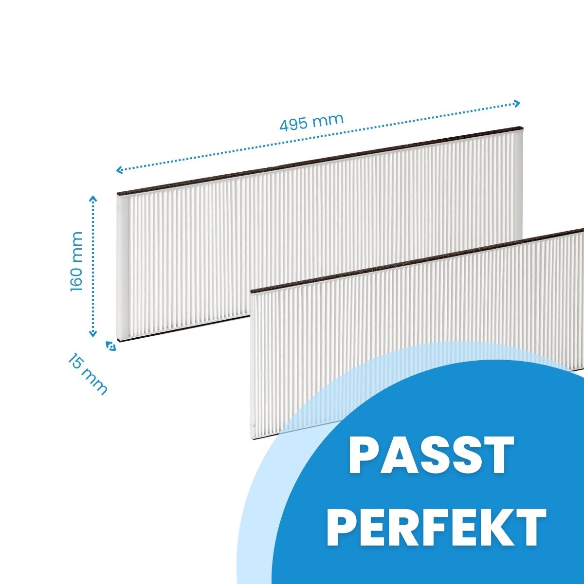 Zehnder ComfoAir 350, 500, 550 -  Ersatz Filterset 2x G4 Staubfilter f&uuml;r Wechselrahmen