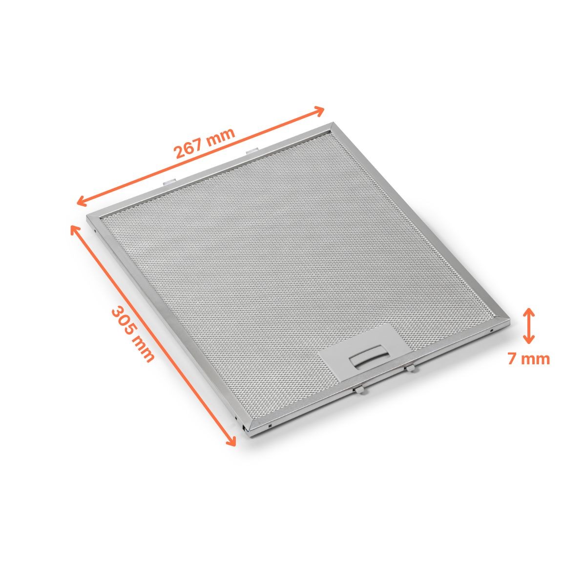 Whirlpool Metall-Fettfilter 480122102168 305x267x7 mm