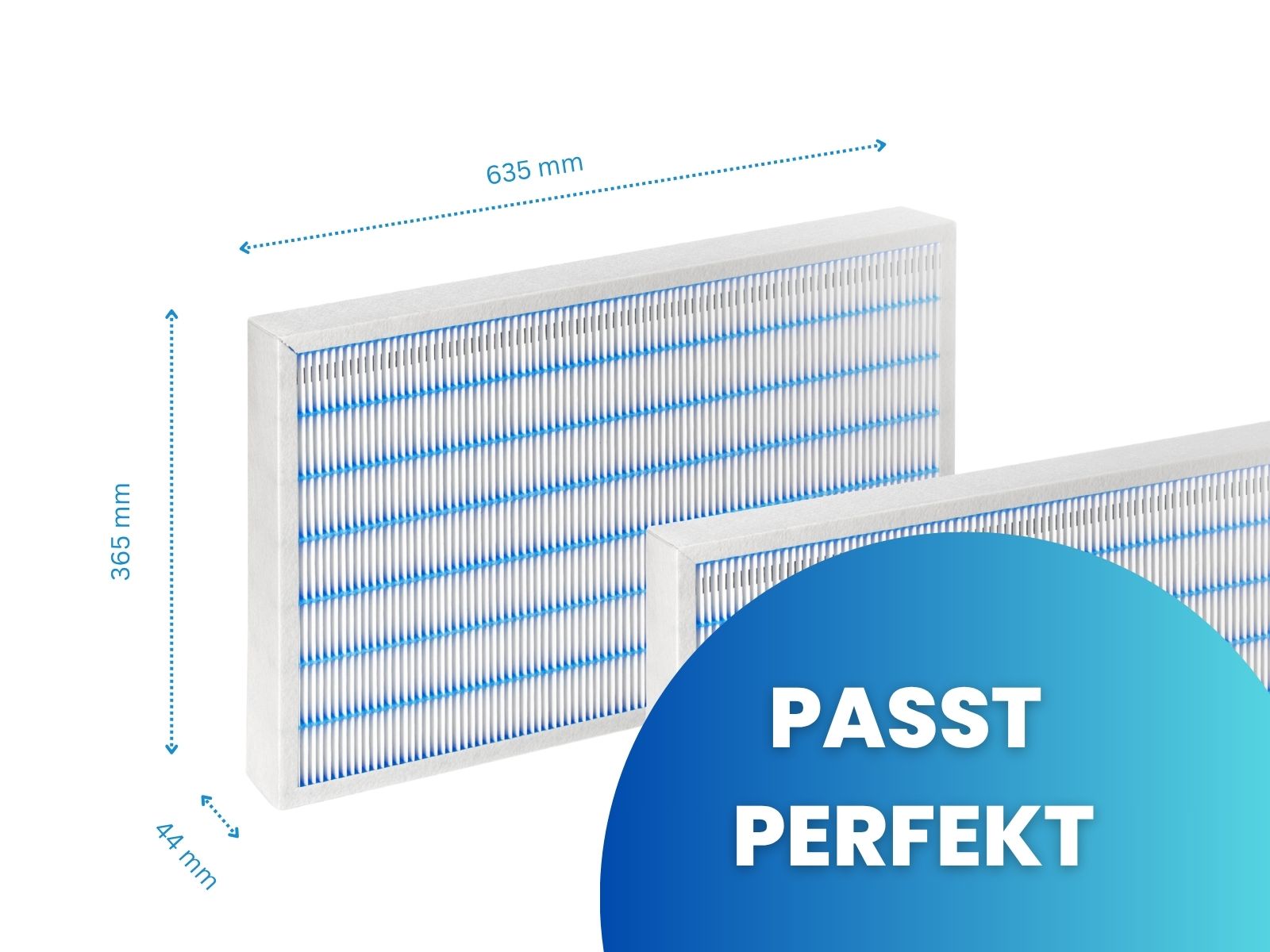 Filter passend für AEREX Reco-Boxx 3000 ZX-GF, 3500 ZX-GF - Ersatzfilter-Set 2x F7 Zuluft, 2x G4 Abluft