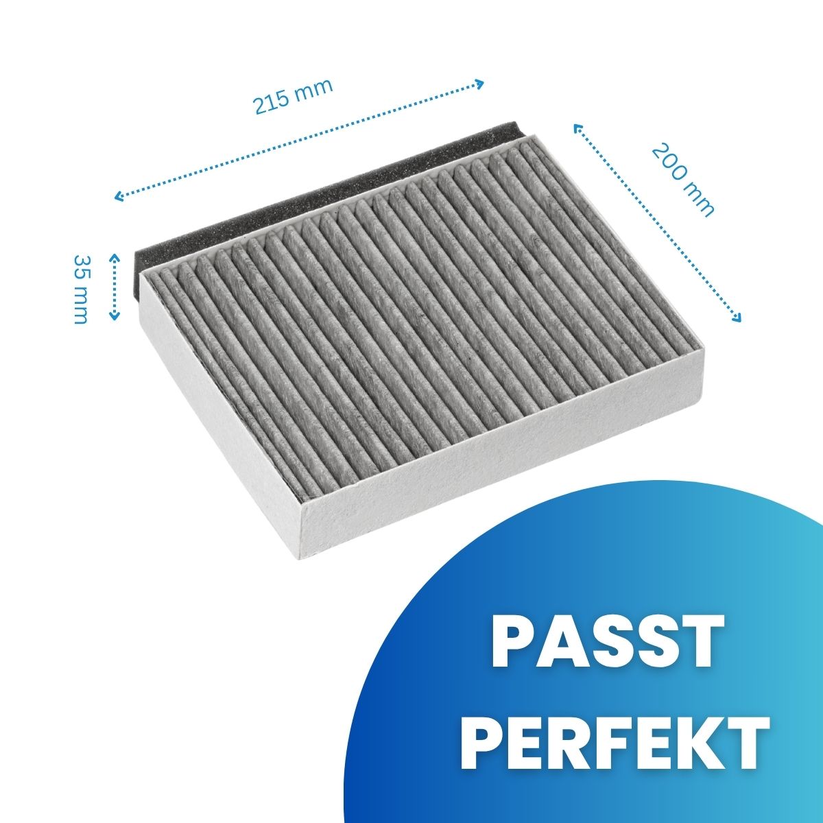 Aktivkohlefilter 11049701, Ersatzfilter, passend für Balay CleanAir-Geräte