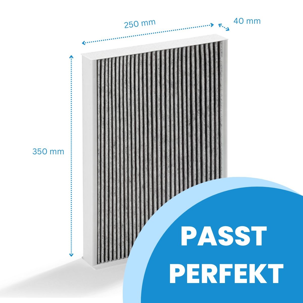 Fr&auml;nkische profi-air Defrosterheizung - Ersatzfilter 1x F7 Aktivkohle Allergie- und Rauchfilter