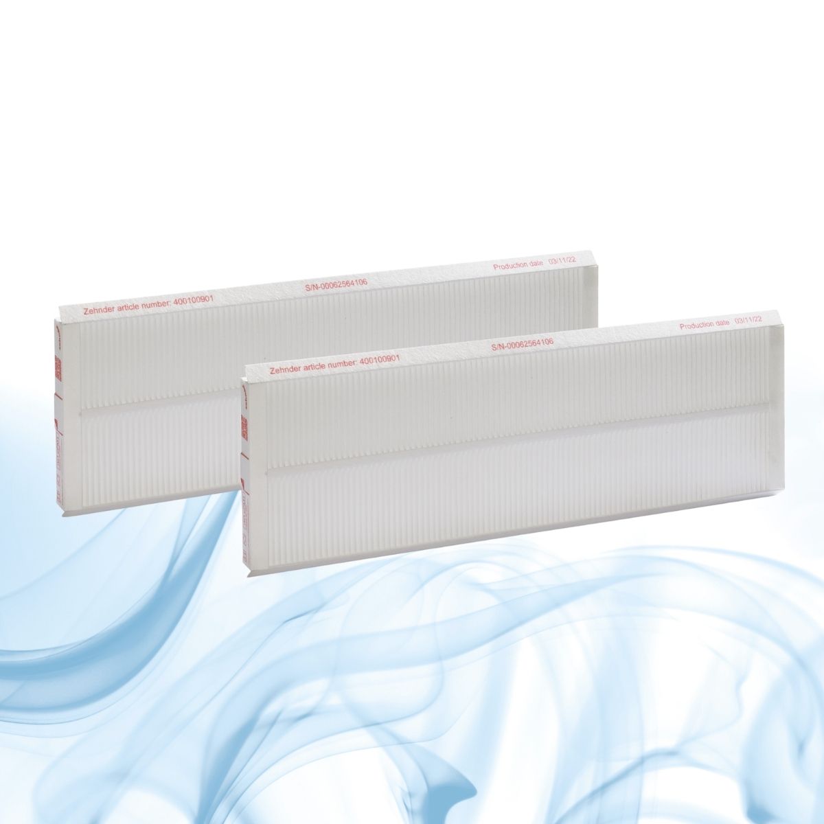 Zehnder ComfoAir Q350, 450, 600, E350 - Originalfilter-Set 2x F7