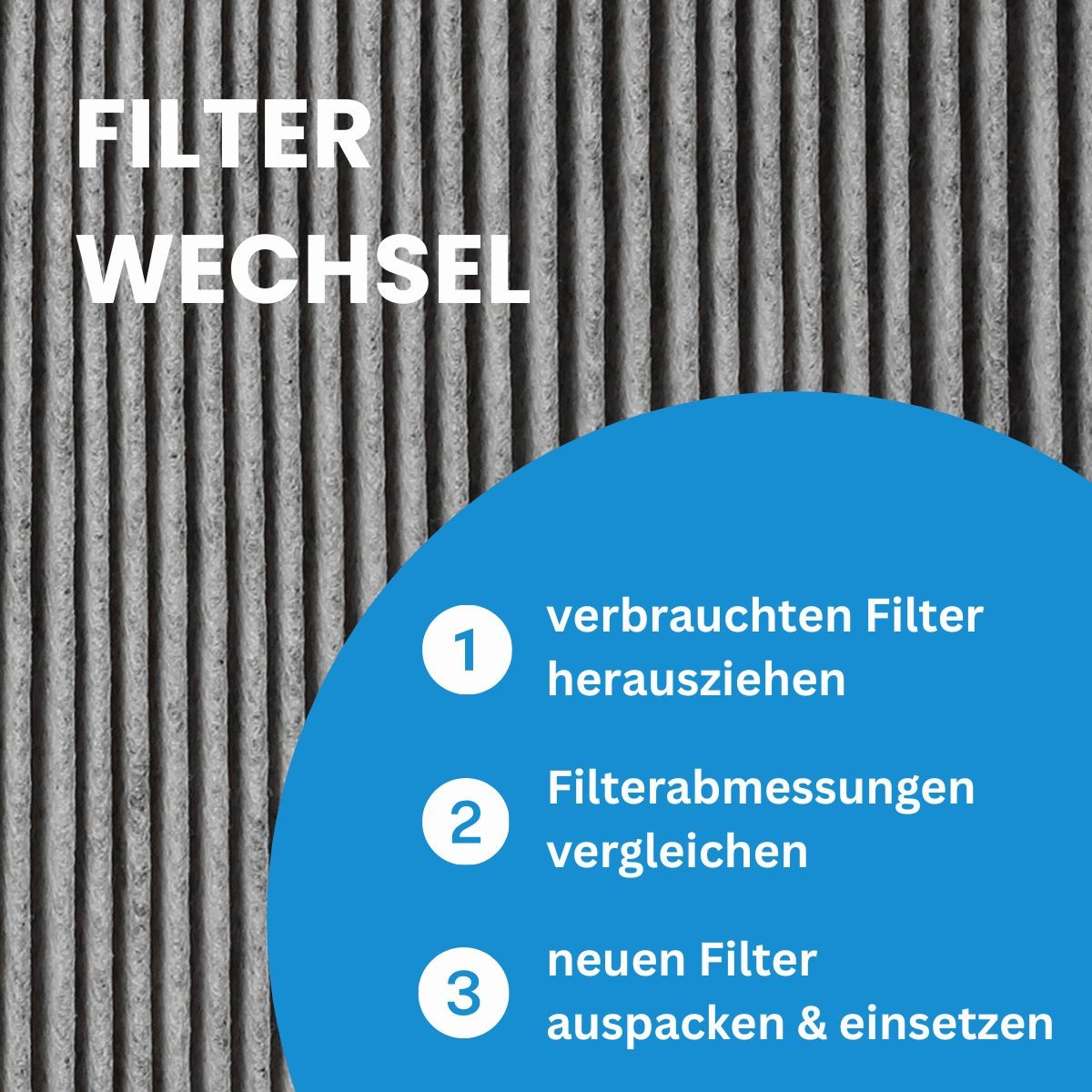 Fr&auml;nkische profi-air Defrosterheizung - Ersatzfilter 1x F7 Aktivkohle Allergie- und Rauchfilter