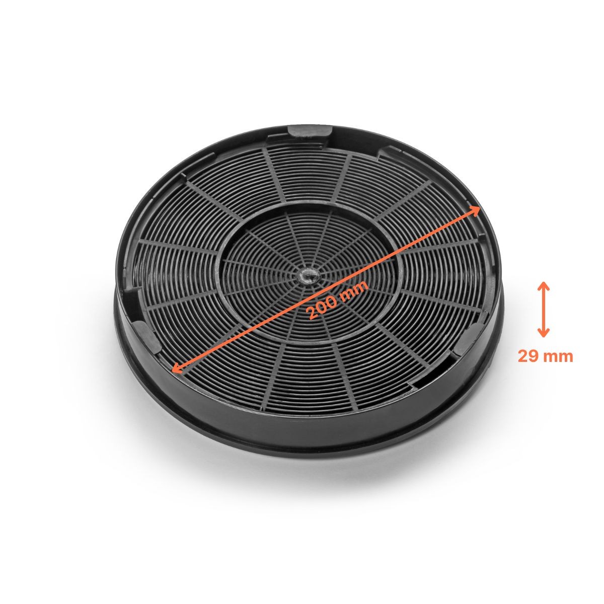 Aktivkohlefilter F196/FAC529, Ersatz von FILTERCAPS, passend für WPRO-Geräte