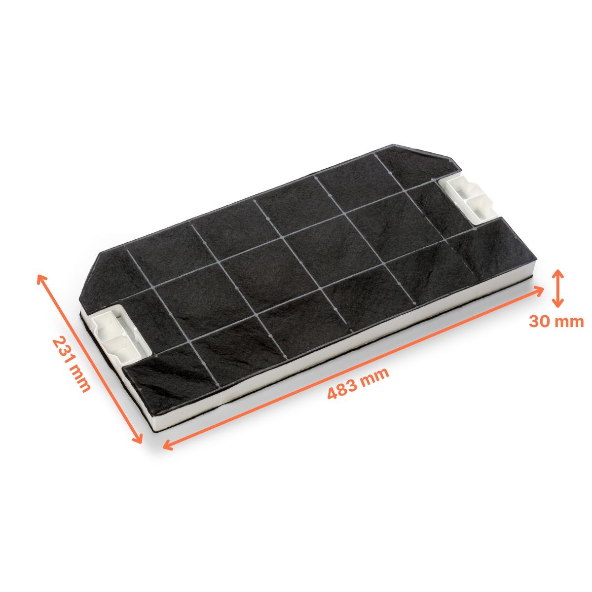 Aktivkohlefilter 460367/DHZ3305, Ersatz von FILTERCAPS, passend für Bosch-Geräte