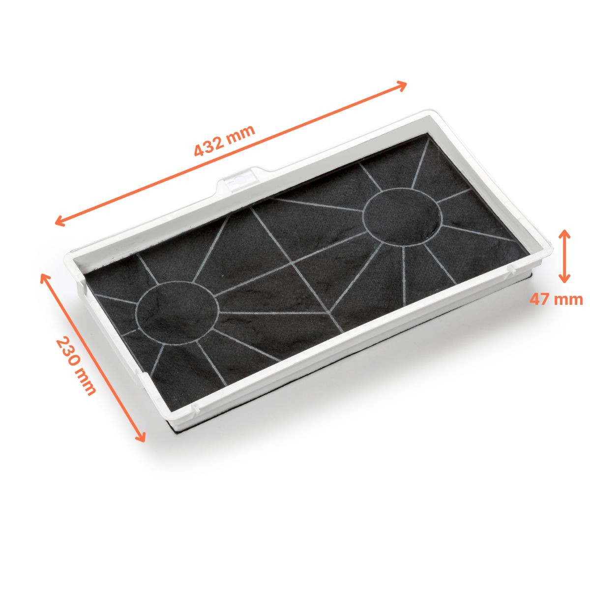 Aktivkohlefilter 461422/DHZ7305, Ersatz von FILTERCAPS, passend für Bosch-Geräte