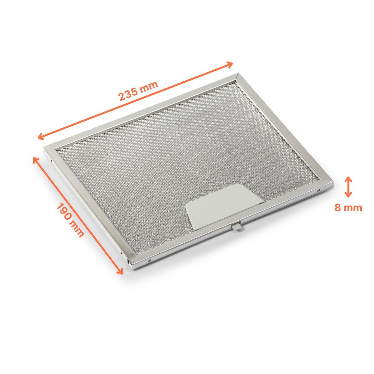 Roblin Metall-Fettfilter 133.0017.055 / 4268961 von FILTERCAPS 235x190x8 mm