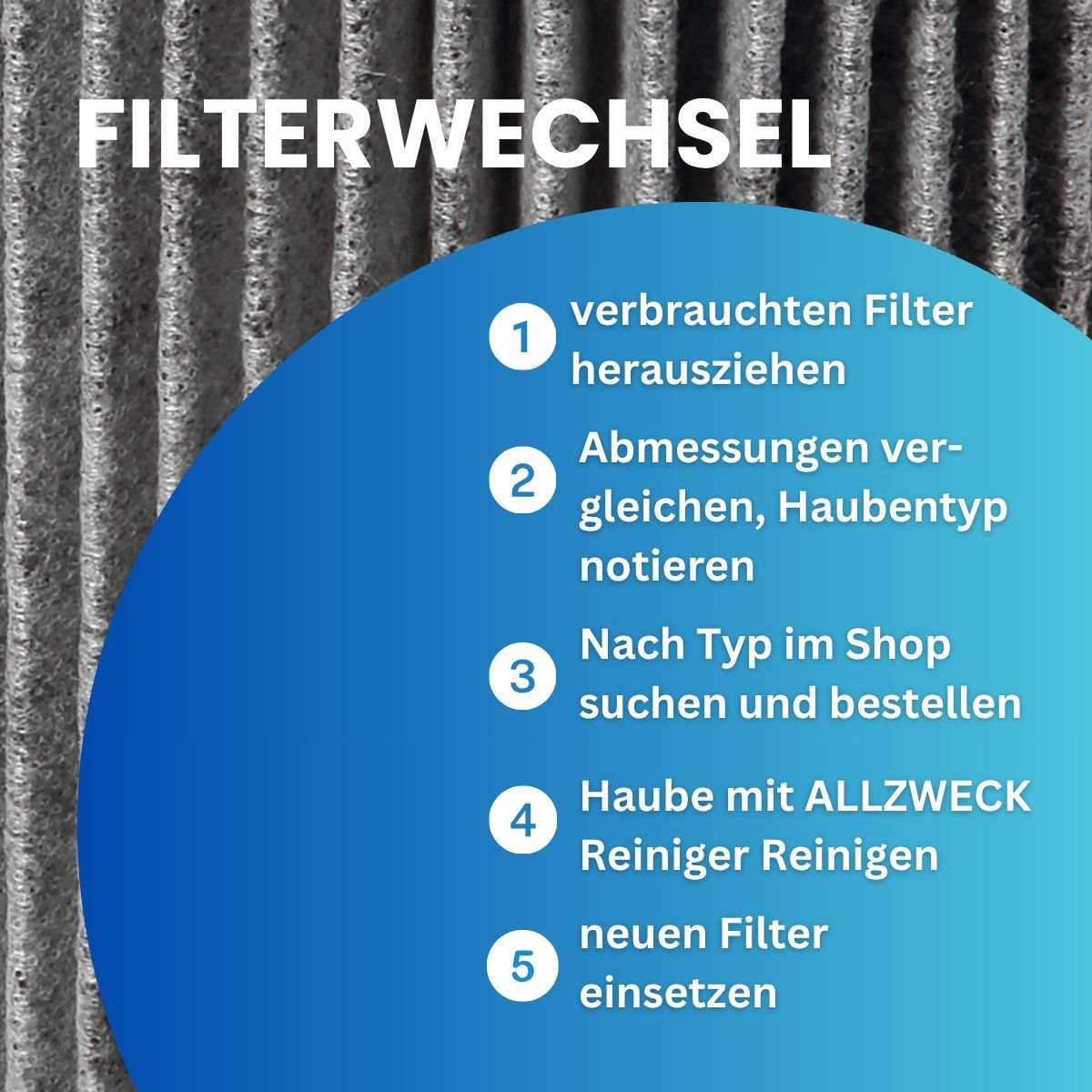 Constructa CleanAir Dunstabzugshauben-Filter 17006795 / CZ51DXA0X0 von FILTERCAPS